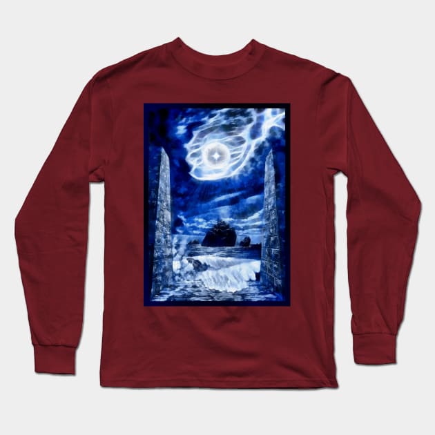 The Great Flood of Atlantis Long Sleeve T-Shirt by designbymario